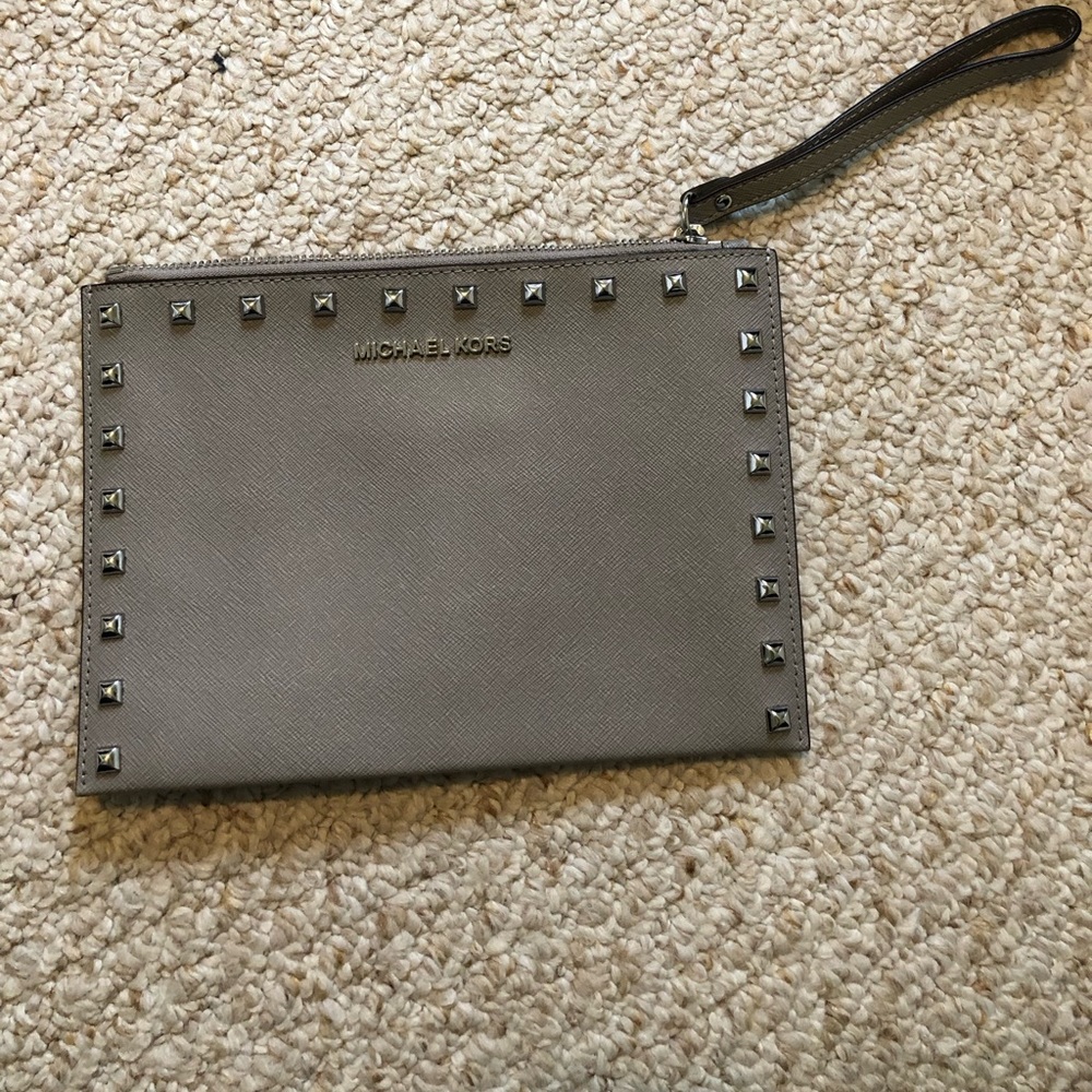 Michael Kors Jet Set Travel Studded Clutch